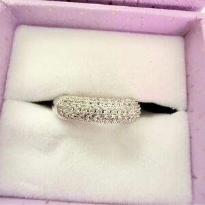 Melinda Maria Silver Bling Ear Cuff Clip  NEW